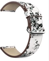 YubiX Kunstleer bandje - Fitbit Versa - Wit - S/M