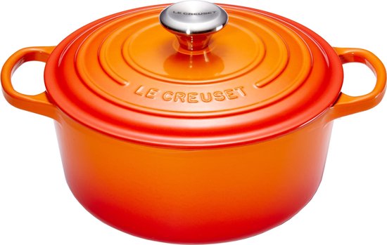 Le Creuset Braadpan Signature Oranjerood - ø 22 cm / 3.3 Liter | bol.com