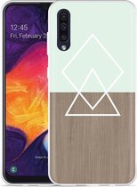 Galaxy A50 Hoesje Wood Simplicity - Designed by Cazy