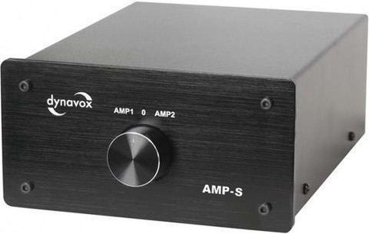 kan zijn ingewikkeld ledematen Dynavox AMP-S schakelt tussen 2 versterkers op 1 set speakers zwart |  bol.com