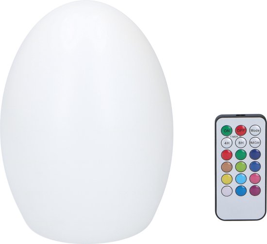 Ondergeschikt kleurstof Wees Grundig tafellamp – eivormig – meerdere kleuren – LED – RGB –  afstandsbediening -... | bol.com