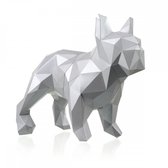 3D Papercraft Kit Bulldog (zilver)