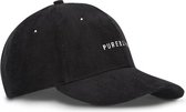 Purewhite Reversed Logo Rib Cap Black