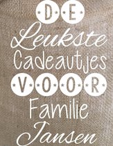 Sac en jute pour Sinterklaas avec votre propre nom ou noms les plus beaux cadeaux pour nom de famille sac de cadeau de famille / sac de saupoudrage