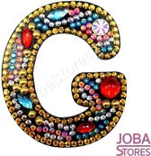 Diamond Painting "JobaStores®" Sleutelhanger Alfabet Letter G