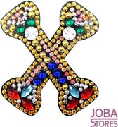 Diamond Painting 'JobaStores®" Sleutelhanger Alfabet Letter X