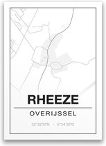 Poster/plattegrond RHEEZE - 30x40cm