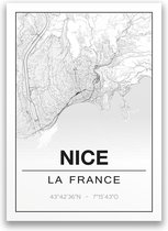 Poster/plattegrond NICE - 30x40cm