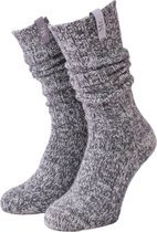 SOXS.co® Wollen sokken | SOX3617 | Roze | Kuithoogte | Maat 37-41 | Blushing pink label
