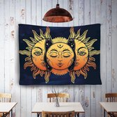 Zonnen Wandkleed - Colorful Sun Wandkleed - Mandala Wandkeed - Mandala Tafeldecoratie - 150x210CM