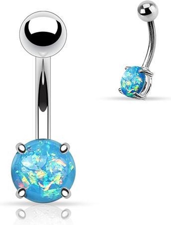Opal Prong Setting Aqua piercing