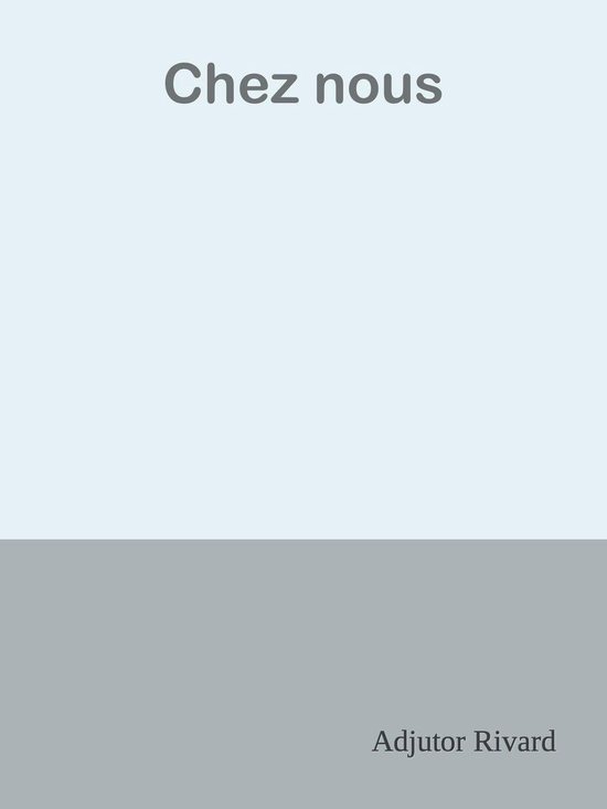 Chez nous - cover