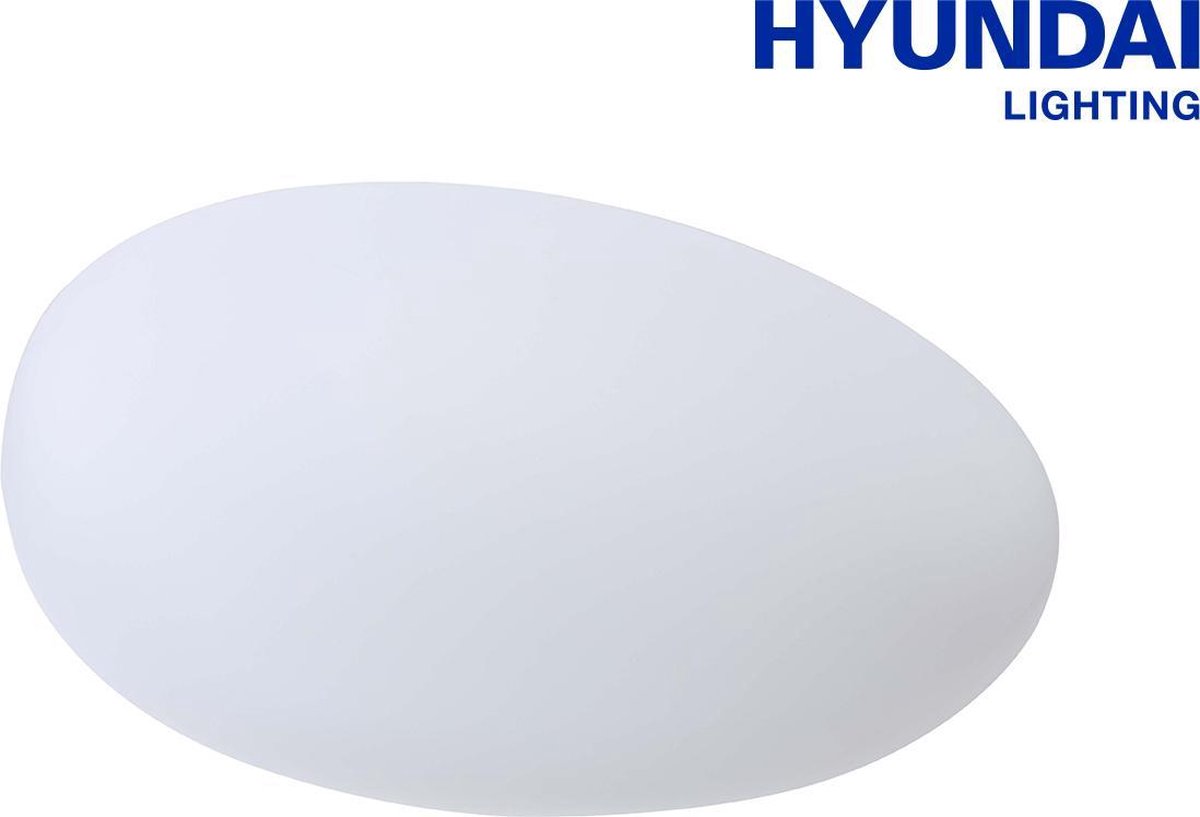 Hyundai - LED lichtsteen op Zonne-energie - RGB - 40cm | bol.com