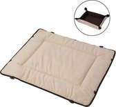 Hondenbedje (incl Hondentouw) 65x80cm Beige Bruin - Hondenmand - Hondenkussen - Dierenmand - Kattenmand