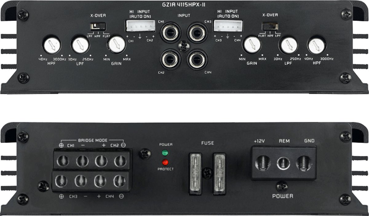 Ground Zero 4 kanaalsversterker GZIA4115HPX-II 70W/250W | bol