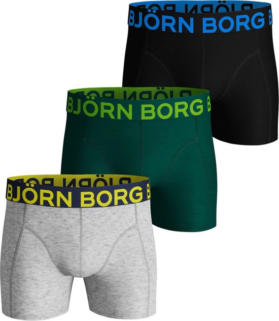 Bjorn Borg - Heren - 3-Pack Core Solid Sammy Boxershort - Zwart - S |  bol.com