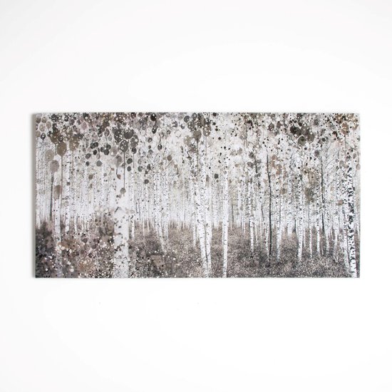 Art for the Home | Aquarel Bos - Canvas - 60x120 cm
