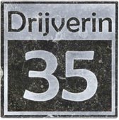 Blauwsteen Naambord 17,5×17,5cm