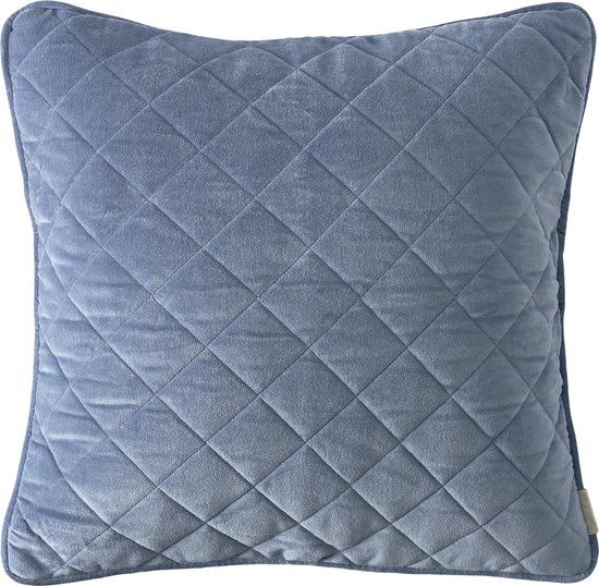 Rivièra Maison Basic Diamond Quilted Pillow Cover Sierkussenhoes 50x50cm Blauw