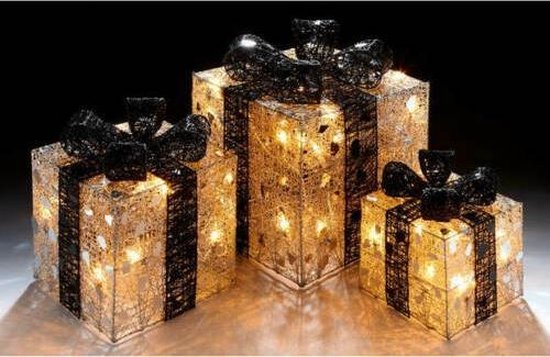 Verlichte geschenken voor een natuurlijke en schitterende kerst