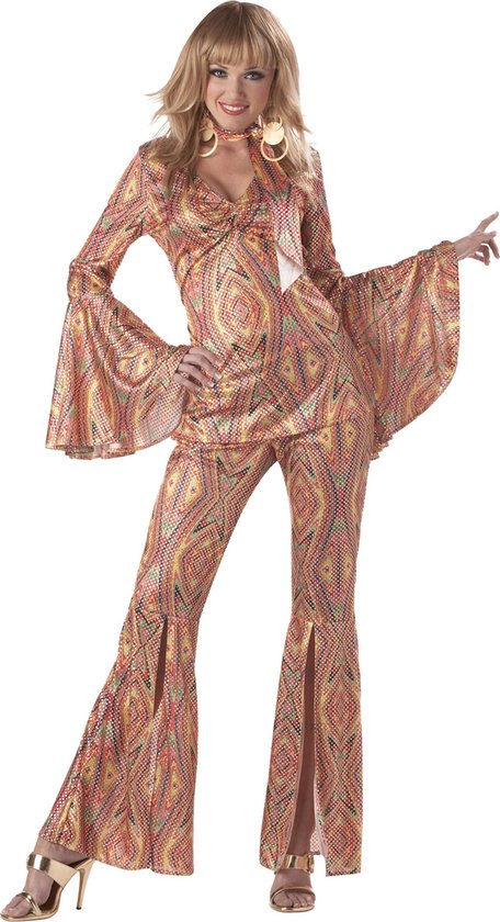 Disco Glitter kostuum voor vrouwen - Verkleedkleding - Large" | bol.com