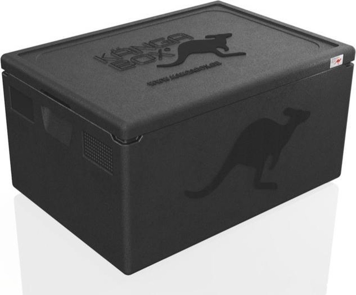 Kängabox Expert 60x40 Thermobox - Koelbox - 80 Liter - 685 x 485 x 360 mm - Zwart