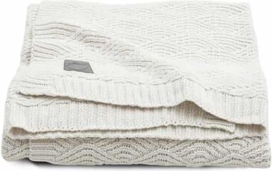 bol.com | Jollein Deken River knit - 75 x 100 cm - Cream white