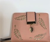 Fashionidea – mooie kleine roze dames portemonnee van PU leer ook geschikt voor kleingeld