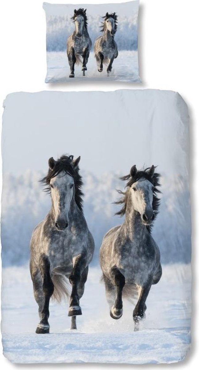 Paard Dekbed Set Kids 3D Leuke Dier Down Dekbed voor Meisjes Wit Paard Roze Beddengoed Set Wildlife Farm Dekbedovertrek Insert/Quilt Set Dubbele Size