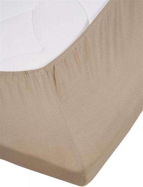 Premium Jersey Lycra Topper Hoeslaken Taupe | 80x200 | Perfecte Pasvorm | Duurzame Kwaliteit