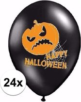 Halloween - Happy Halloween ballonnen 24 stuks - Halloween versiering/decoratie