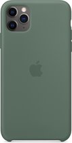 Apple Hoesje Siliconen Geschikt voor iPhone 11 Pro Max - Apple Silicone Backcover smartphone - groen