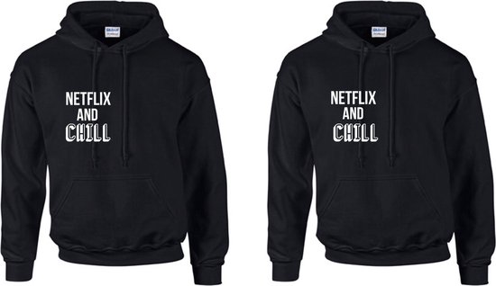 Setje hoodies netflix and chill | Truien voor stel | Set hoodies couple  goals |... | bol.com