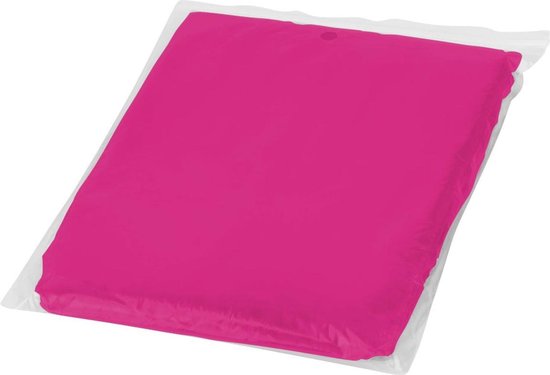 2 stuks roze ponchos - regenjas - wegwerp poncho - one size - Vakantie - Fietsen - Wandelen