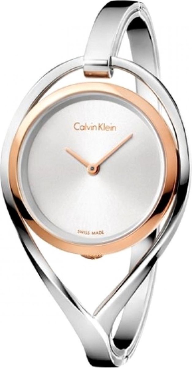 Calvin Klein K6L2SB16 quartz zilver - edelstaal band 3 ATM (handen wassen)  | bol.com