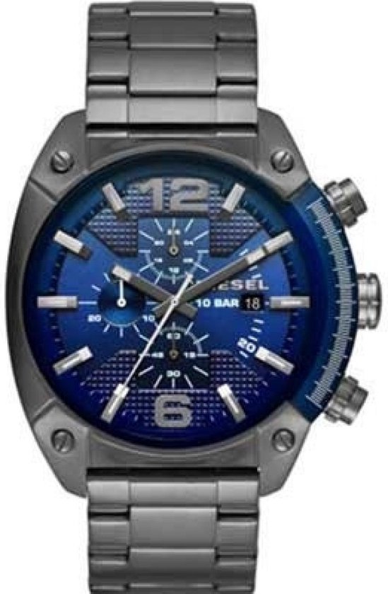 Diesel Overflow DZ4412 - Horloge - Staal - Zwart - 54 mm | bol.com