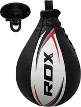 RDX Sports lederen Speedbal - Speed Bag - Zwart / Wit
