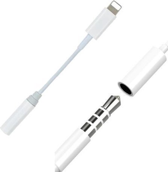 8pins lightning naar 3,5mm jack audio kabel - Apple Lightning naar 3,5mm -  Audio kabel... | bol.com