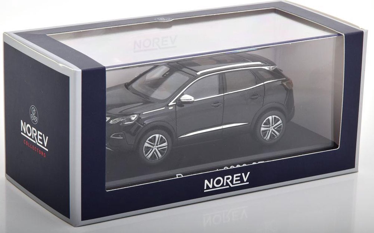 Miniature Norev 1/60 Peugeot 3008 Mk1 Noir 2009 - Neuf En Boîte - Modèle Réduit Métal
