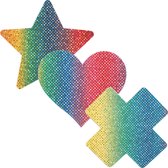 Pinch | Tepelstickers - trio rainbow - 3 x 2