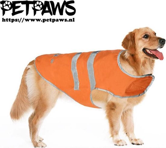 PetPaws | Waterdichte regenjas voor honden met reflecterende streep | Maat  XXXL | bol.com