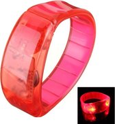 LED Armbandje - Sound Activated - Rood