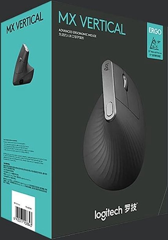 Logitech MX Vertical - Draadloze Ergonomische Muis - Grijs