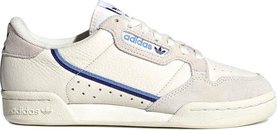 adidas Continental 80 Sneakers - Maat 38 2/3 - Vrouwen - wit/blauw | bol.com