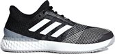 adidas Adizero Ubersonic 3.0 Clay Sportschoenen - Maat 42 - Mannen - zwart/wit