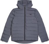 Fred Perry Insulated Hooded  Jas - Maat XL  - Mannen - grijs/zwart