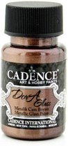 Cadence Dora Glas & Porselein verf Metallic kastanje bruin 01 013 3168 0050  50 ml