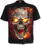 Spiral Heren Tshirt -XXL- SKULL BLAST Zwart