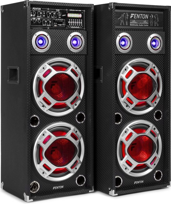 Actieve speakers - Fenton KA-210 - Actieve speakerset met Bluetooth, USB /  SD mp3 speler e | bol.com