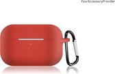 Siliconen Case Apple AirPods Pro Rood - AirPods hoesje Rood